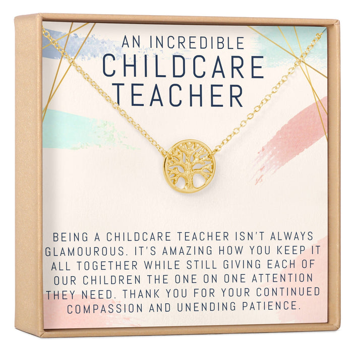 Childcare Teacher Necklace, Multiple Styles Jewelry by Dear Ava