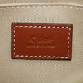 Chloe Woody Small Canvas &amp; Leather 2 Way Handbag Beige x black #2694 by Bolt Boutique