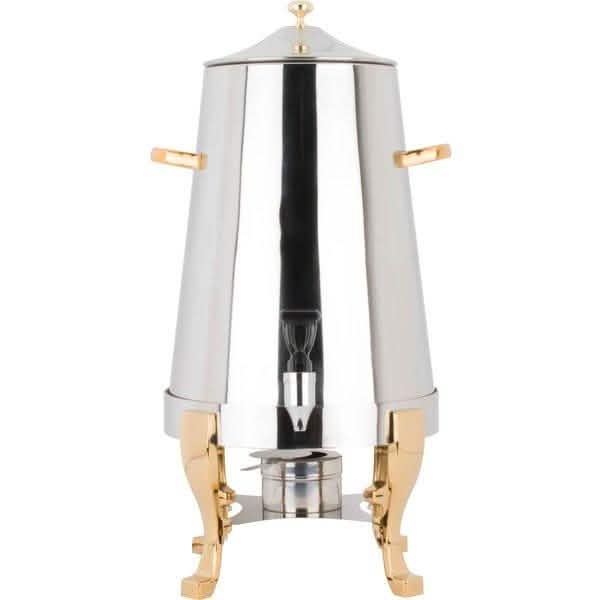 Choice Deluxe Stainless Steel 80 cup Coffee Chafer Urn with Gold Accents by DailySale