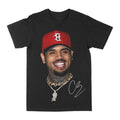 Chris Brown "Big Face Red Hat" Graphic Tee by Obsessed with graphic tees