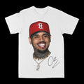 Chris Brown "Big Face Red Hat" Graphic Tee by Obsessed with graphic tees
