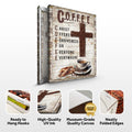 Christ And Coffee Faith Sign by Tailored Canvases
