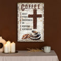 Christ And Coffee Faith Sign by Tailored Canvases