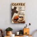Christ And Coffee Faith Sign II by Tailored Canvases