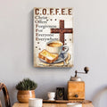 Christ And Coffee Faith Sign IV by Tailored Canvases