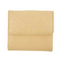 Christan Dior Biege Leather Compact Wallet #5177 by Bolt Boutique