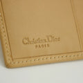 Christan Dior Biege Leather Compact Wallet #5177 by Bolt Boutique