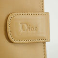 Christan Dior Biege Leather Compact Wallet #5177 by Bolt Boutique