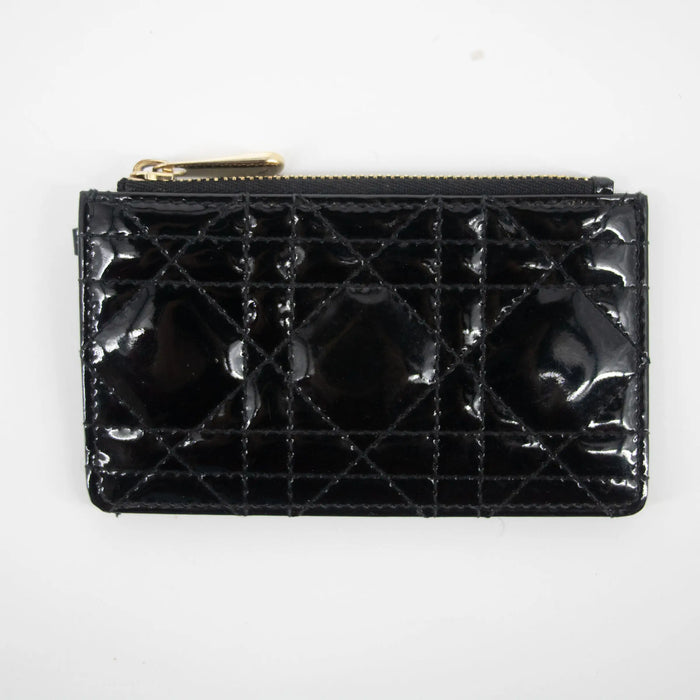 Christian Dior Black Cannage Patent Leather Coin Case #2274 by Bolt Boutique