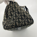 Christian Dior Black Canvas x Leather Trotter Mini Boston Bag #7700 by Bolt Boutique