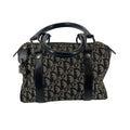 Christian Dior Black Canvas x Leather Trotter Mini Boston Bag #7700 by Bolt Boutique