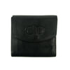 Christian Dior Black Leather Compact Wallet #3081