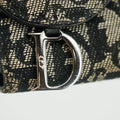 Christian Dior Black Trotter Saddle Canvas x Leather Double Hook Long Wallet #2637 by Bolt Boutique