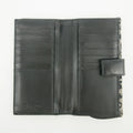 Christian Dior Black Trotter Saddle Canvas x Leather Double Hook Long Wallet #2637 by Bolt Boutique