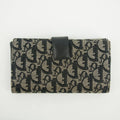 Christian Dior Black Trotter Saddle Canvas x Leather Double Hook Long Wallet #2637 by Bolt Boutique