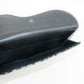 Christian Dior Black Trotter Saddle Canvas x Leather Double Hook Long Wallet #2637 by Bolt Boutique