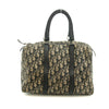 Christian Dior Blue Trotter Canvas Mini Boston Bag #3656