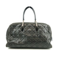 Christian Dior Canage Hand Bag Leather Gray Silver Hardware #3043 by Bolt Boutique