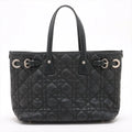 Christian Dior Cannage Panarea Coated Canvas Tote Bag Black #2898 by Bolt Boutique