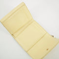 Christian Dior Cream Lady Dior Cannage Patent Leather Compact Wallet #2656 by Bolt Boutique