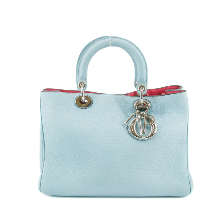 Christian Dior Diorissimo Blue Leather Shoulder Bag #9231 by Bolt Boutique