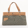 Christian Dior Diorissimo Trotter Canvas &amp; Leather Tote Bag Green x Beige #2516 by Bolt Boutique
