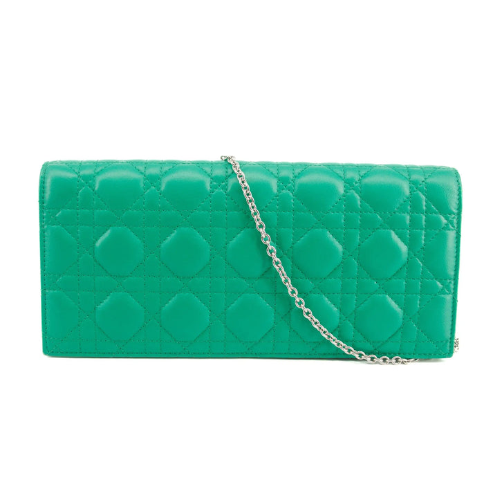Christian Dior Green Cannage Pochette Shoulder Bag #4743 by Bolt Boutique