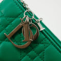 Christian Dior Green Cannage Pochette Shoulder Bag #4743 by Bolt Boutique