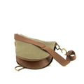 Christian Dior Green Canvas Saddle Shoulder Bag #3648 by Bolt Boutique
