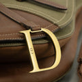Christian Dior Green Canvas Saddle Shoulder Bag #3648 by Bolt Boutique