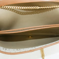 Christian Dior Honeycomb Canvas Chain Shoulder Bag Beige Brown Gold Hardware #3060 by Bolt Boutique