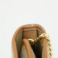 Christian Dior Honeycomb Canvas Chain Shoulder Bag Beige Brown Gold Hardware #3060 by Bolt Boutique