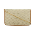 Christian Dior Honeycomb Canvas Chain Shoulder Bag Beige Brown Gold Hardware #3060 by Bolt Boutique