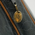Christian Dior Honeycomb Chain PVC Dark Grey x Brown Shoulder Bag #2693 by Bolt Boutique