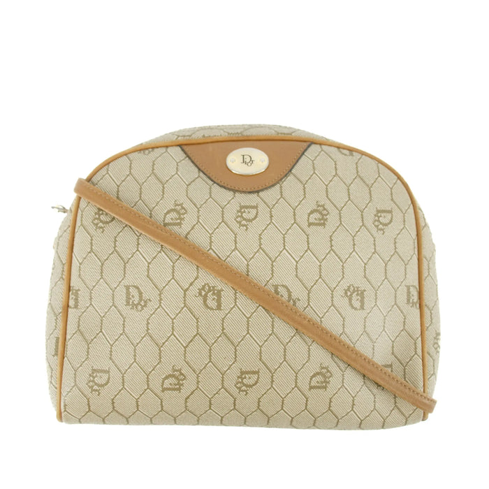 Christian Dior Honeycomb Shoulder Bag PVC Beige x Brown #8525 by Bolt Boutique