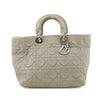 Christian Dior Lady Dior Grey Leather Tote Bag #5764