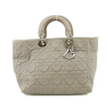 Christian Dior Lady Dior Grey Leather Tote Bag #5764 by Bolt Boutique
