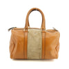Christian Dior Leather x Suede Brown Boston Bag #3448