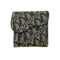 Christian Dior Navy Trotter Saddle Canvas Compact Wallet #3148 by Bolt Boutique