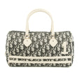 Christian Dior No.1 Blue Trotter Canvas Coated Mini Boston Bag #3441 by Bolt Boutique