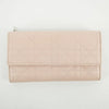 Christian Dior Pink Cannage Leather Long Wallet #2648