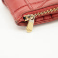 Christian Dior Red Leather Compact Wallet #3720 by Bolt Boutique