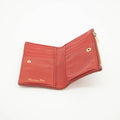 Christian Dior Red Leather Compact Wallet #3720 by Bolt Boutique