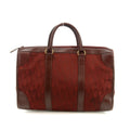 Christian Dior Red Trotter Canvas x Leather Boston Bag #3654 by Bolt Boutique