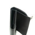 Christian Dior Saddle Black Leather Long Trifold Wallet #3690 by Bolt Boutique