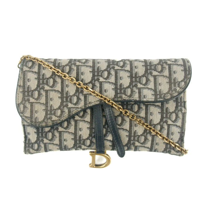 Christian Dior Saddle Navy Fabric 43-MA-0250 Shoulder Bag #9232 by Bolt Boutique