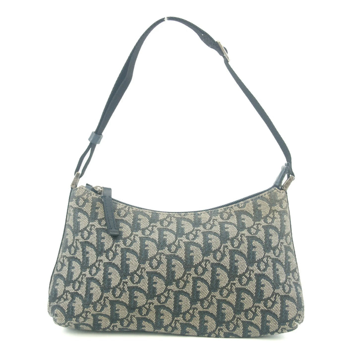 Christian Dior Trotter Oblique Blue Shoulder Bag #9306 by Bolt Boutique