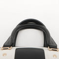 Christian Dior Dior Vibe Zip Bowling Bag Black/White Leather 2 Way #2603 by Bolt Boutique