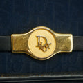 Christian Dior Vintage Trotter Canvas / Leather Shoulder Bag Blue #2814 by Bolt Boutique