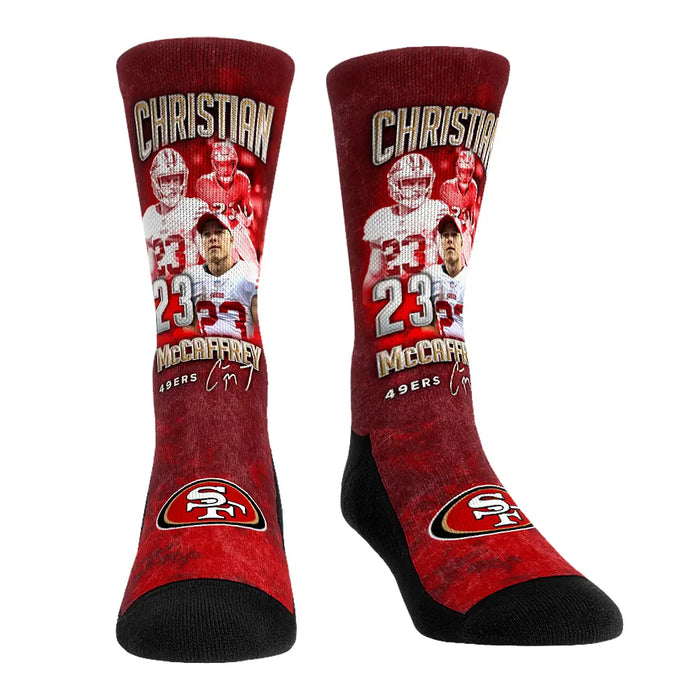 Christian McCaffrey - San Francisco 49ers - Retro Photo by Rock 'Em Socks